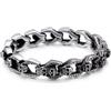 FREELANCE JW Bracciale a catena Gothic Biker - ARGENTO/ACCIAIO