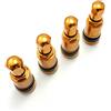 Felgenfactory Set di 4 valvole per cerchioni in alluminio da 11,3 mm - Arancione-dorato - Leggere