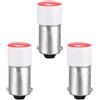 Sourcing Mappa lampadine LED 220 V-240 V, cruscotto Luce Rossa, BA9S Base 3pcs