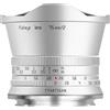 TTARTISAN 7,5 mm F2 Lente Fisheye per fotocamera APS-C Ultra grandangolare messa a fuoco manuale, argento (for Fuji X)