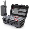 NANUK 935 Pro Photo Kit - Valigia rigida impermeabile per fotocamera, con divisori imbottiti e ruote, 56 x 36 x 23 cm - Antipolvere e resistente agli urti, bagaglio a mano (Grafite)