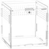 QWORK® Scatola per Rettili in Acrilico, Terrario Insetti, 9.5 x 9 x 9 cm per Mantide Religiosa, Ragni, Lucertole, Lumache