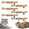 Adiwo Giocattoli di Erba Gatta, 6 Pezzi Bastoncini da Masticare per Gatti, Naturale Bastoncini Matatabi per Gatti, Denti di Gatto Pulizia Masticare Giocattoli, per Eliminare Alitosi e Tartaro