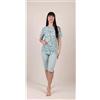 Gary Pigiama aperto mezza manica pinocchietto donna Jersey Gary 5285, GIADA