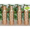 Borraccia in rame 4 pezzi diamante a base ayurvedica 900 ml giunto design tag...