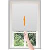 Maritown Tende per finestre Tirare verso il basso No Drill Blinds Non-woven Light Filtering Stick On Cut to Size Tenda temporanea plissettata autoadesiva per camera da letto, cucina, bagno, finestre, porte