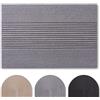 Blumtal zerbino esterno 40x60 cm - tappeto ingresso interno antiscivolo - zerbino da esterno con motivo - tappeto antiscivolo in poliestere resistente - Grigio