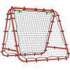 HOMCOM Rete di Rimbalzo Pieghevole con Angolo Regolabile per Allenamento di Calcio, Baseball e Tennis 100x95x90 cm Rosso | Aosom Italy