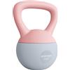SPORTNOW Kettlebell 6 kg Riempita con Sabbia Metallica e Maniglia Antiscivolo per Allenamento a Casa 19x19x28 cm Rosa | Aosom Italy