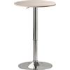 HOMCOM Tavolo da Bar con Altezza Regolabile Girevole 360° Base Rotonda Tavolo Alto da Bar per Cucina Sala da Pranzo Ø60x67-93 cm Naturale | Aosom Italy