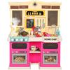 AIYAPLAY Cucina giocattolo con acqua corrente, 85 pezzi di accessori, rubinetto elettrico, luci, suoni, per bambini da 3 a 6 anni | Aosom Italy