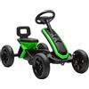 AIYAPLAY Kart a Pedali con Ruote Antiscivolo in EVA Telaio Metallico Portata 30 kg per Bambini e Bambine 2-5 Anni Verde | Aosom Italy