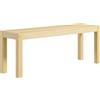 HOMCOM Panca da cucina in legno massello, 3 posti, 120 cm x 33 cm x 45 cm, naturale | Aosom Italy