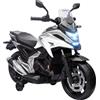 AIYAPLAY Moto elettrica per bambini, Honda, 3 km/h, Musica e Luci, 3-6 anni, fino a 30 kg, Bianco | Aosom Italy