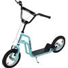 HOMCOM Monopattino per bambini con manubrio regolabile, ruote grandi e freno a mano, Kickscooter 30,48 cm Cityroller per ragazzi e ragazze da 5 anni Metallo Blu | Aosom Italy
