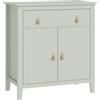 HOMCOM Buffet soggiorno, mobile contenitore con cassetto, doppia anta, ripiano regolabile, 80 x 40 x 90 cm, verde chiaro | Aosom Italy