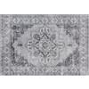 HOMCOM Tappeto lavabile in lavatrice antiscivolo per soggiorno con effetto flanella, 230 x 160cm, Grigio | Aosom Italy