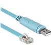 Delock - Kabel seriell - USB (M) zu RJ-45 (M) - 2,0m - EIA-232 - Blau (64185)