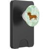 Vintage Brown Dachshund Beach Dog Palm C Vintage Brown Bassotto Spiaggia Cane Occhiali Da Sole Foglie Di Palma PopSockets PopWallet per MagSafe