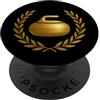 Camicie arricciate & Co. Pietra da curling epica PopSockets PopGrip Adesivo