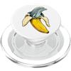 Bottega dell'Arte Delfino Buffo Delfino Buffo Banana Umorismo Animali Oceano PopSockets PopGrip per MagSafe