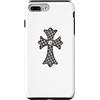 LUKE GALLERY Custodia per iPhone 7 Plus/8 Plus The Diamonds Monogram Silver Cross