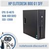 HP PC DESKTOP HP EliteDesk 800 G1 SFF Cpu i5-4670 Ram 8gb DDR3 SSD 120gb GRADO A-