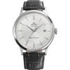 Orient Classic Bambino Classic - Orologio Uomo Automatico E A Carica Manuale Meccanico Classico Cinturino In Pelle Nero Cassa In Acciaio Inox Quadrante Analogico Bianco - RA-AC0031S