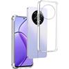 REY Pack 3x Cover in Gel TPU Trasparente per OPPO REALME 12+ 5G - REALME P1 5G, Ultra sottile 0,33 mm, Morbido Flessibile, Custodia Silicone