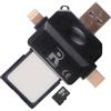 RicambIT Lettore Schede SD/Micro SD per Android OTG, PC e Mac - USB-C, USB-A e Lightning - Trasferimento Dati Alta Velocità - Supporto Limitato iPhone