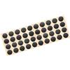 PATIKIL Rotondo Mouse Piedi Pattini Imbottiture 0.7mm per Gioco Mouse Piedi Sostituzione Nero 40pz
