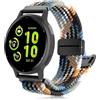 CHULN 20mm Cinturino Compatibile con Garmin Vivoactive 5/3/3 Music/Vivomove Trend/Venu Sq 2/2 music/Venu 2 Plus, Sportivo Nylon Magnetico Braccialetto di Ricambio per Garmin Forerunner 245/645.