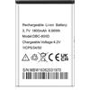 TQTHL 1800 mAh 3,7 V batteria DBC-800D DBP-800B DBC-800B compatibile con telefono Doro 6620 6530 6520 6050 5030 2424 1361 1360 1350 5516 6526 Phone Easy Lg, 360 0 mAh