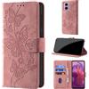CaseGla Cover per Motorola Moto G24/G04/G04S/E14, Rosa | Blocco RFID, Portafoglio Pelle PU, Flip Libro, Porta Carte, Magnetica Libretto, Antiurto Protezione Completa