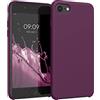 kwmobile Cover per Apple iPhone SE (2022/2020) / iPhone 8/7 Custodia - Back Case per Smartphone in Silicone TPU - Protezione Gommata - viola magenta