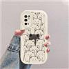 hdqICase Gatto Custodia Onda Silicone Morbido Compatibile con Xiaomi Redmi Note 10 5G/Poco M3 Pro 5G Bianco Cover
