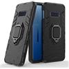 MaiJin LuluMain Compatibile con Galaxy S10e Cover, Custodia Armor Anello Cavalletto (Funziona con Il Supporto Magnetico per Auto) Case Paraurti per Samsung Galaxy S10e (Nero)