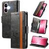 MOJIA Cover per Vivo V60 Lite, PU Custodia Antiurto Resistente ai Graffi, Custodia Flip Portafoglio per Telefono con Supporto e Slot per Schede. Nero