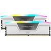 CORSAIR VENGEANCE RGB DDR5 RAM 64GB (2x32GB) Fino a 6000MHz CL30 Intel XMP iCUE Memoria Compatibile per Computer - Bianco (CMH64GX5M2B6000C30W)