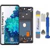 It'Go Full INCELL Display per Samsung S20 FE / S20 FE 5G G780 G781 LCD di ricambio touchscreen con attrezzi blu con cornice di alta qualità (senza riconoscimento delle impronte digitali)