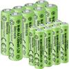 CICMOD - Batterie Ricaricabili AA AAA 16Pcs, Ni-MH Pile ricaricabili 1,2V, 8 x AA Batterie ricaricabili 1200mAh e 8 x AAA Batterie ricaricabili 600mAh per luci solari da Giardino