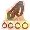 Tambaa Gabbia da allenamento comoda da uomo migliorata con 4 anelli, biancheria intima speciale per adulti da uomo -ITHA16 (Nero, Standard)