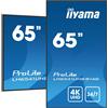 iiyama LH6541UHS-B1AG visualizzatore di messaggi 163,8 cm (64.5") LCD 500 cd/m² 4K Ultra HD Nero 24/7 - LH6541UHS-B1AG