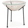 Bizzotto Tavolino Parker Bianco fisso rotondo d.50 cm 0802792 di Bizzotto