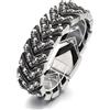 FREELANCE JW Bracciale in acciaio inox con catena a freccia a teschio - ARGENTO/ACCIAIO