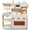 Medoga Cucina giocattolo per bambini, giocattoli in legno per bambini, set da gioco con