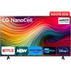 LG NanoCell 65'' Serie NANO82 65NANO82T6B, TV 4K, 3 HDMI, SMART TV 2024