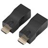 Socobeta Prolunga Cavo di Rete da RJ45 a HDMI 1.4, Ripetitore Extender HDMI HDMI 30m A ripetitore Convertitore Convertitore Extender Cavo di Rete RJ45 su CAT-5e CAT6
