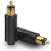 FAELNK Spina Accendisigari 12v Maschio Europeo 2PSC Connettore Presa Accendisigari per Accendisigari Compatibile con la Sostituzione per Europeo Accendisigari Din Moto Auto