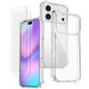 EVETANE Cover iPhone 17 Pro e 2 schermi di protezione - TPU - Trasparente - refurbished
